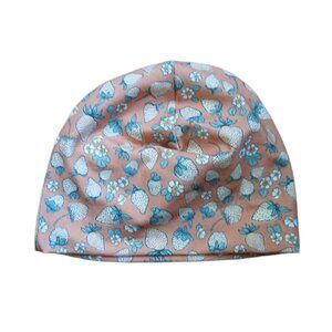 Strawberry Print Beanie
